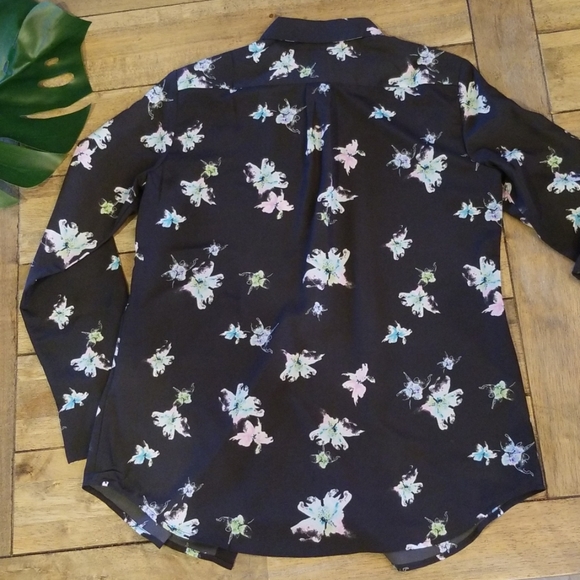 Banana Republic Flower Print Button-up Bouse - Picture 3 of 5